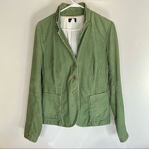 Y2K  J.Crew Classic Academy Corduroy Green Blazer M  Holiday 2004 Collection